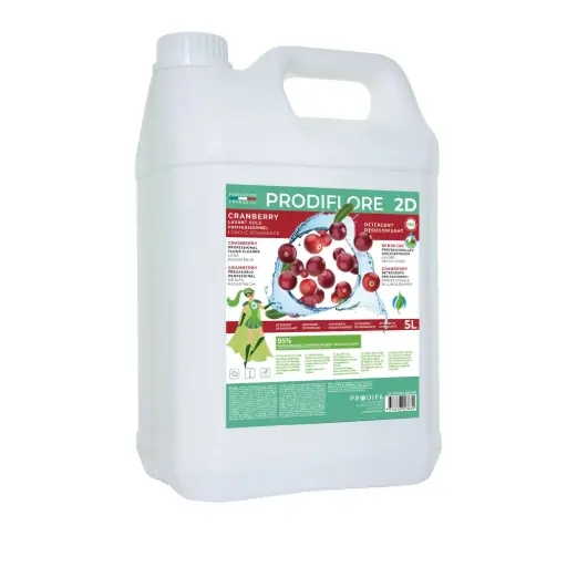 [DE0087] Détergent désodorisant sols longue rémanence Cranberry — 2DLR 5L