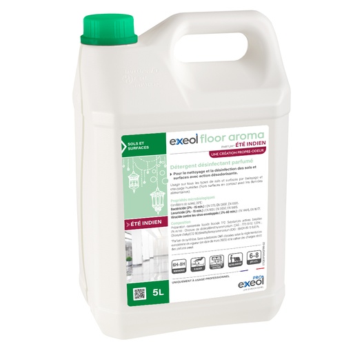 [DE0259] Détergent désinfectant parfumé sols Été indien — DDP Exeol Floor Aroma 5L