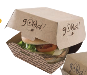 [EB0016] BOITE BURGER MM GOOD 115x115x70mm /100 (PCB4)