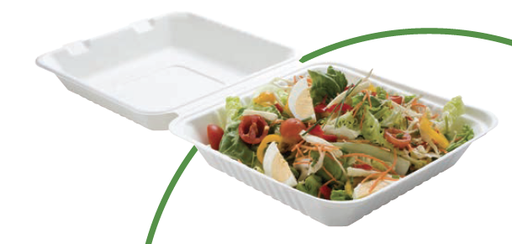 [EB0024] LUNCHBOX BAGASSE 1 COMPARTIMENT /50 (PCB4)