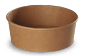[EB0033] BOITE SALADE RONDE KRAFT BRUN 480ML diam150xHt45mm /50 (PCB6)