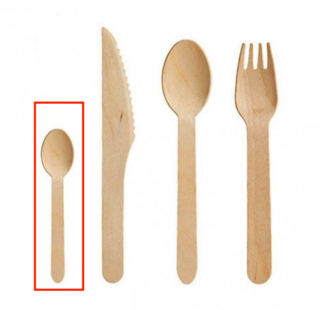 [EB0037] CUILLERES A DESSERT  BOULEAU 11cm /100 (PCB30)