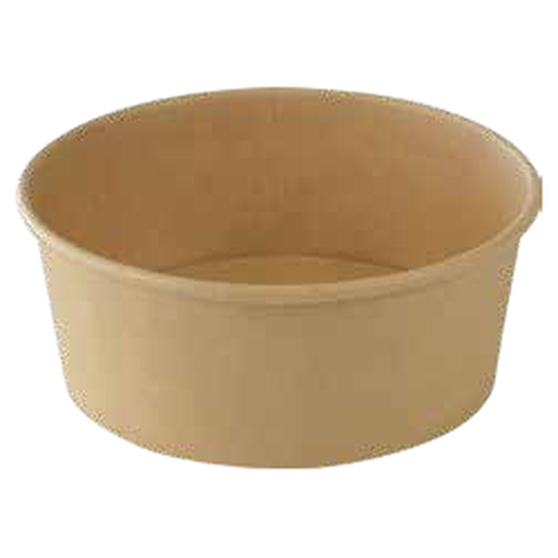 [EB0058] BOITE SALADE RONDE KRAFT BRUN 1250ML /50 (PCB6)