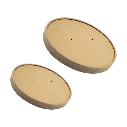 [EB0059B] COUVERCLE BOITE SALADE RONDE KRAFT BRUN 1300ML /50 (PCB6)