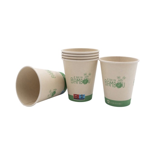 [EB0066] GOBELETS BAMBOU 30cl /50 (PCB20)