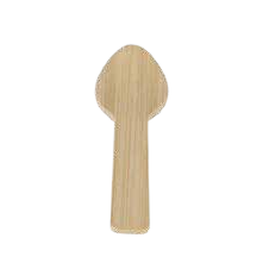 [EB0069] CUILLERES A VERRINE/DESSERT  BAMBOU 8cm /25 (PCB40)