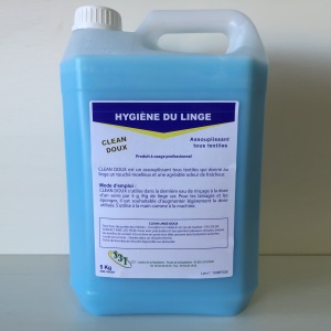 [EG0005] Assouplissant textile CLEAN LINGE DOUX bidon de 5l (PCB4)