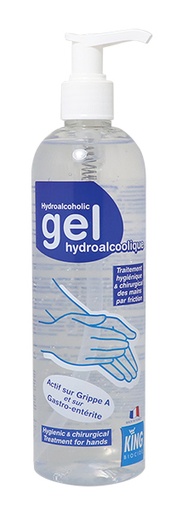 [EG0018] Gel hydroalcoolique à pompe - 400ml - Non parfumé (PCB12)