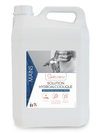 [EG0113] Solution hydroalcoolique mains — bidon 5 L