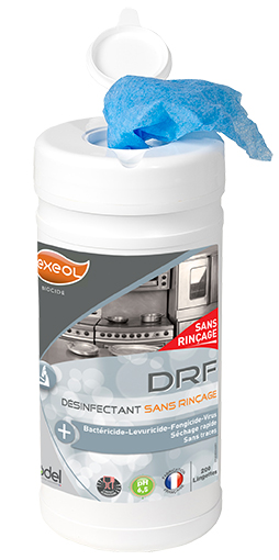 [EG0167] Lingettes désinfectantes alimentaires — pot 200 - DRF