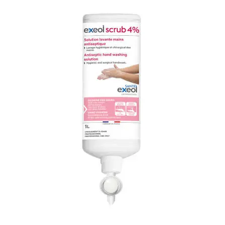 [EG0170] Solution lavante antiseptique mains chirurgicale - AIRLESS - 1 L - Exeol Scrub