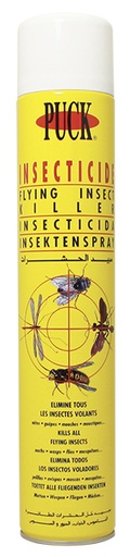 [EG0180] Insecticide insectes volants moustiques mouches guêpes — aérosol 750 ml - PUCK