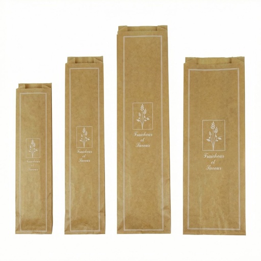 [EN0022] Sacs baguette/ 1000 kraft brun 100+40X480 Fraîcheur & Saveur (PCB1)