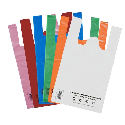 [EN0253] Sacs bretelles réutilisables 10L 26+12x45cm/100 (PCB10)