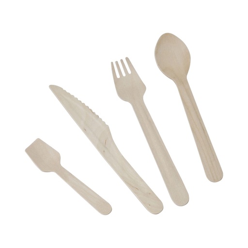 [EN0422] Cuillère à glace bouleau - 11cm /100 (PCB30)