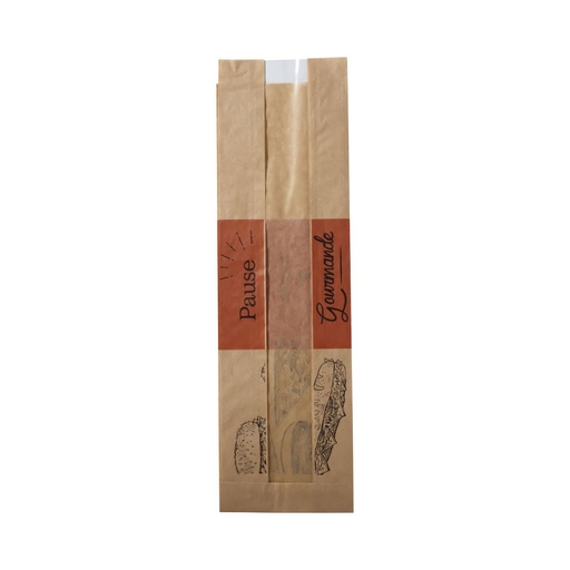 [EN0498] Sacs sandwich à fenêtre - 100 + 60 x 340 mm / 1000