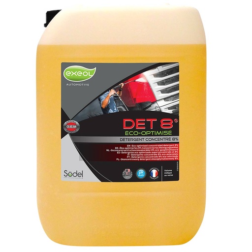 [EV0062] Shampoing véhicules contact alimentaire DET 8 - Bidon 20 L