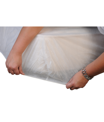 [HY0043] Drap-housse de lit jetable non-tissé 90 x 190 cm — carton de 100