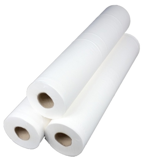 [HY0044] DRAPS D'EXAMEN OUATES BLANC CARTON DE 9 ROULEAUX (PCB1)