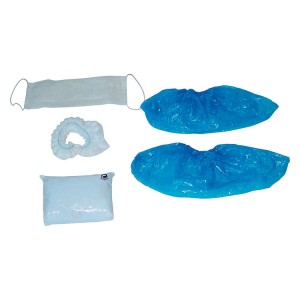 [HY0074] Kit visiteur de protection jetable 4 en 1 — carton de 100
