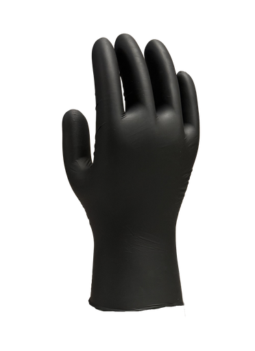 [HY0106] Gant nitrile noir non poudré taille L — boîte de 100