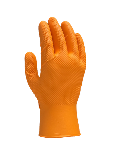 [HY0179] Gant nitrile orange non poudré taille XL — boîte de 50