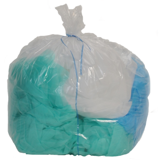 [HY0229] Sac poubelle transparent 130 L 35 µm BD — carton de 200