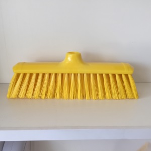 [MB0004] Balai 1/2 dur couleur jaune  gamme alimentaire 29cm (PCB6)