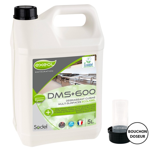[MB0107] Dégraissant Multi- Surfaces cuisine DMS +600 Ecolabel  5L (PCB2)
