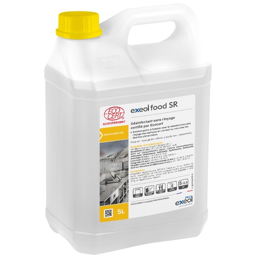 [MB0132] Désinfectant alimentaire sans rinçage écocert — Exeol Food SR 5L