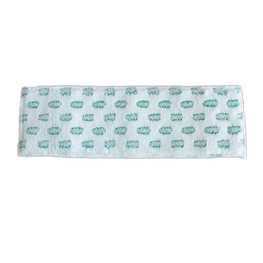 [MN0106] Frange microfibre 40CM blanche + abrasif vert (PCB50)