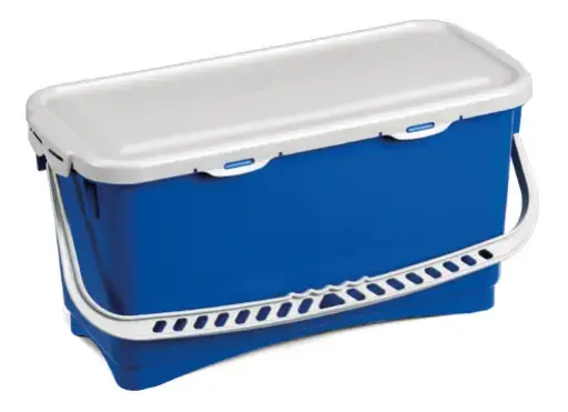 [MN0130] Seau 20 litres polypropylène avec couvercle TOP-DOWN - BLEU