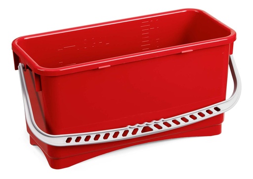 [MN0131] Seau 20 litres polypropylène avec couvercle TOP-DOWN - ROUGE