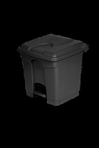 [MN0164] POUBELLE NOIRE PLASTIQUE RECYCLÉ - 30L