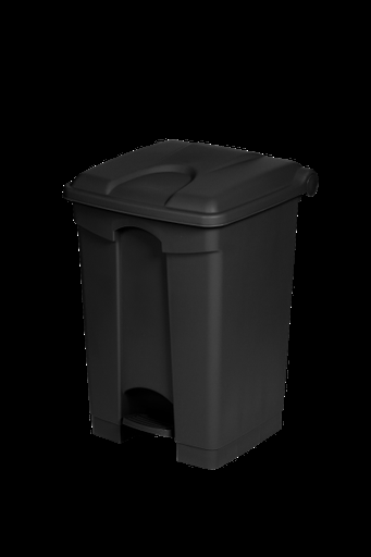 [MN0165] POUBELLE NOIRE PLASTIQUE RECYCLÉ - 45L