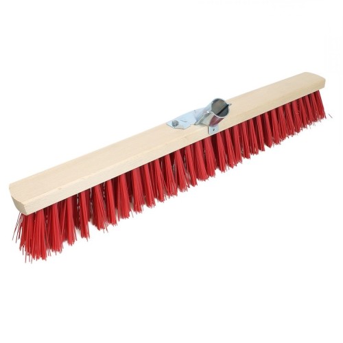 [MN0187] BALAI CANTONNIER SYNTH ROUGE FIBRE LONGUE 32CM DOUILLE METAL Ø28 (PCB24)