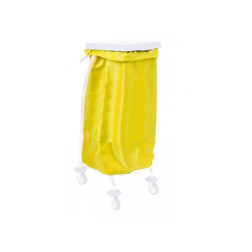 [MN0333] SAC A LINGE UNI JAUNE HAUTEUR 100CM TISSU SCLETEX (PCB50)