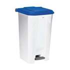 [MN0406] POUBELLE A PEDALE - 100L - UTILO - BLANC / BLEU