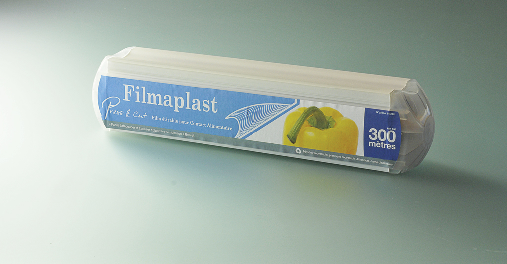 Film alimentaire boîte plastique Press & Cut