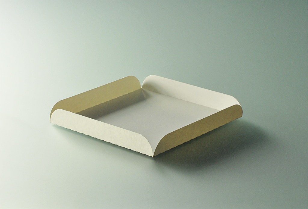 Carré rainé en carton - 19 cm