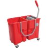 Chariot Clevy rouge 2 x 15 L + PRESSE